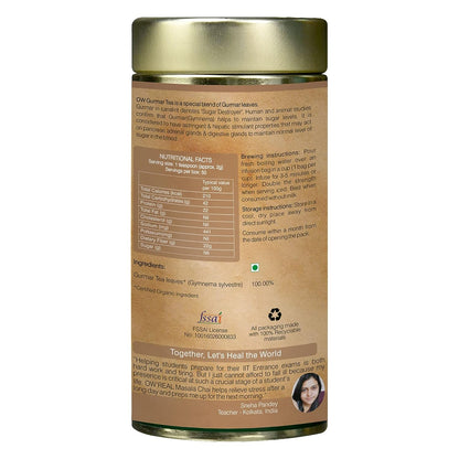 Organic Wellness Gurmar Gymnema Sylvestre Tea Tin