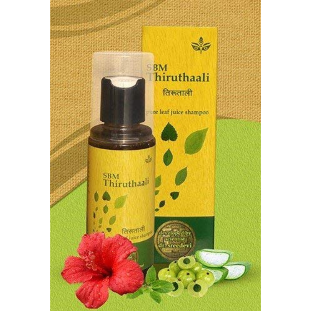 SBM Ayur Pure Leaf Juice Ayurvedic Shampoo (Thiruthaali) - 100 gms