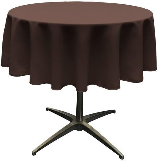 Round Tablecloth Polyester Cotton Table Cover Wedding Party Plain Tableware TC-1