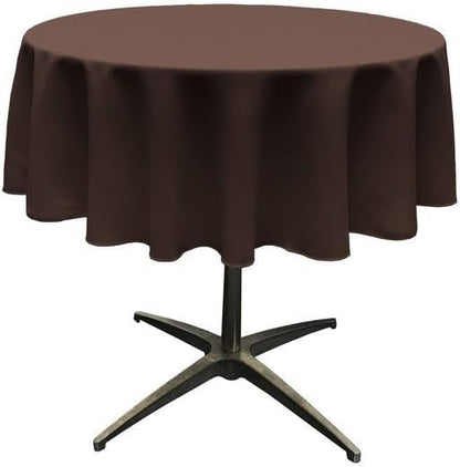 Round Tablecloth Polyester Cotton Table Cover Wedding Party Plain Tableware TC-1