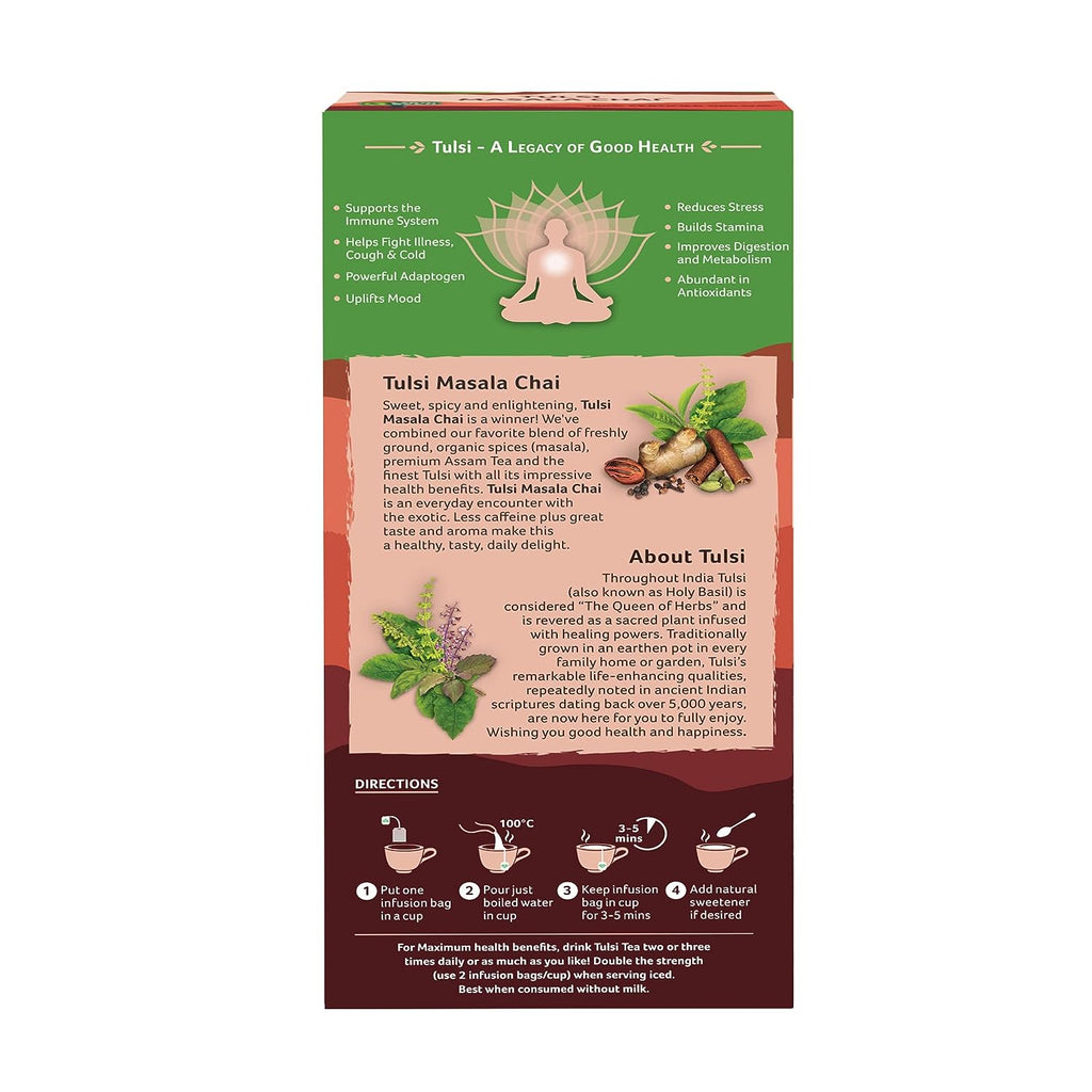 Organic India Tulsi Masala Chai 25 Tea Bags - Pack of 1