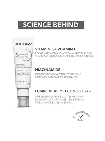 Bioderma Pigmentbio Daily Care SPF 50+ Brightening Sunscreen - 40 ml