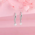 Silver Classic Shiny Drop Earrings