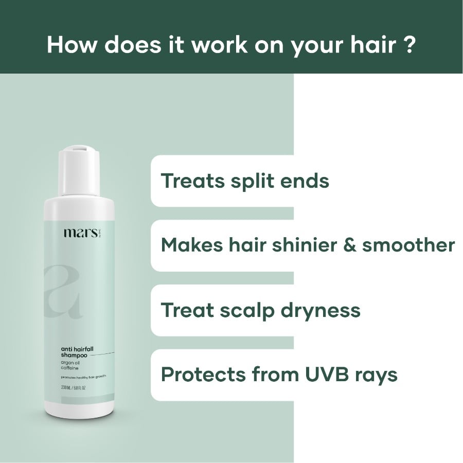 Mars by GHC Anti Hairfall Shampoo for Men - 200 ml