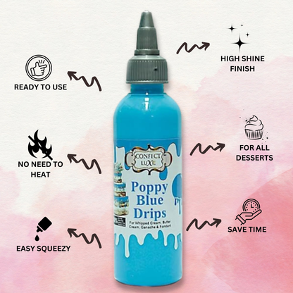 Confect Poppy Blue | Edible Drips