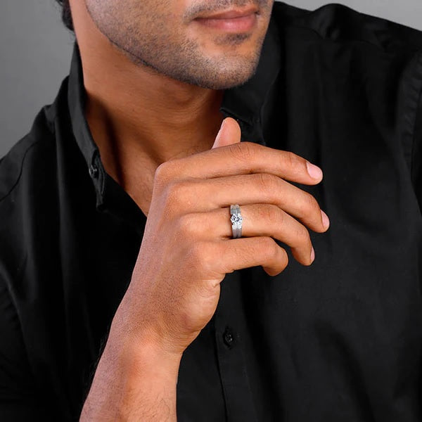 Silver Gallant Band For Him