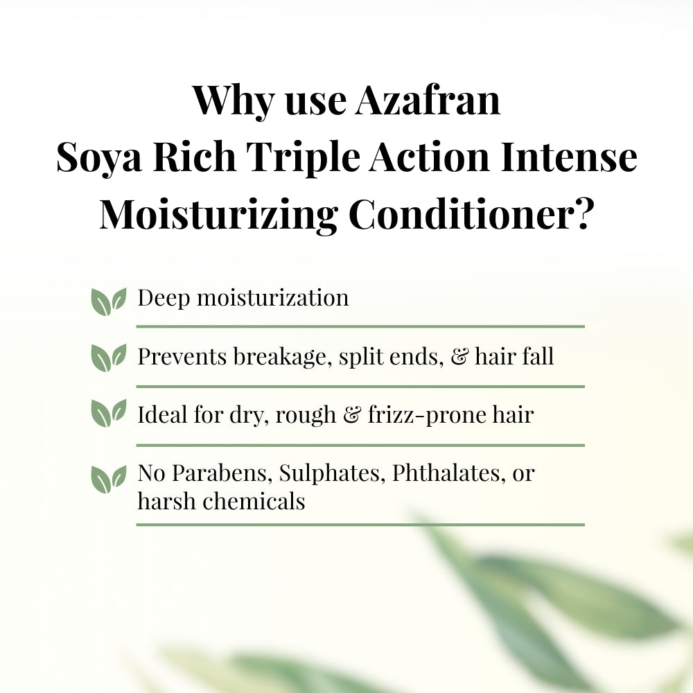 Azafran Soya Rich Triple Action Intense Moisturizing Conditioner