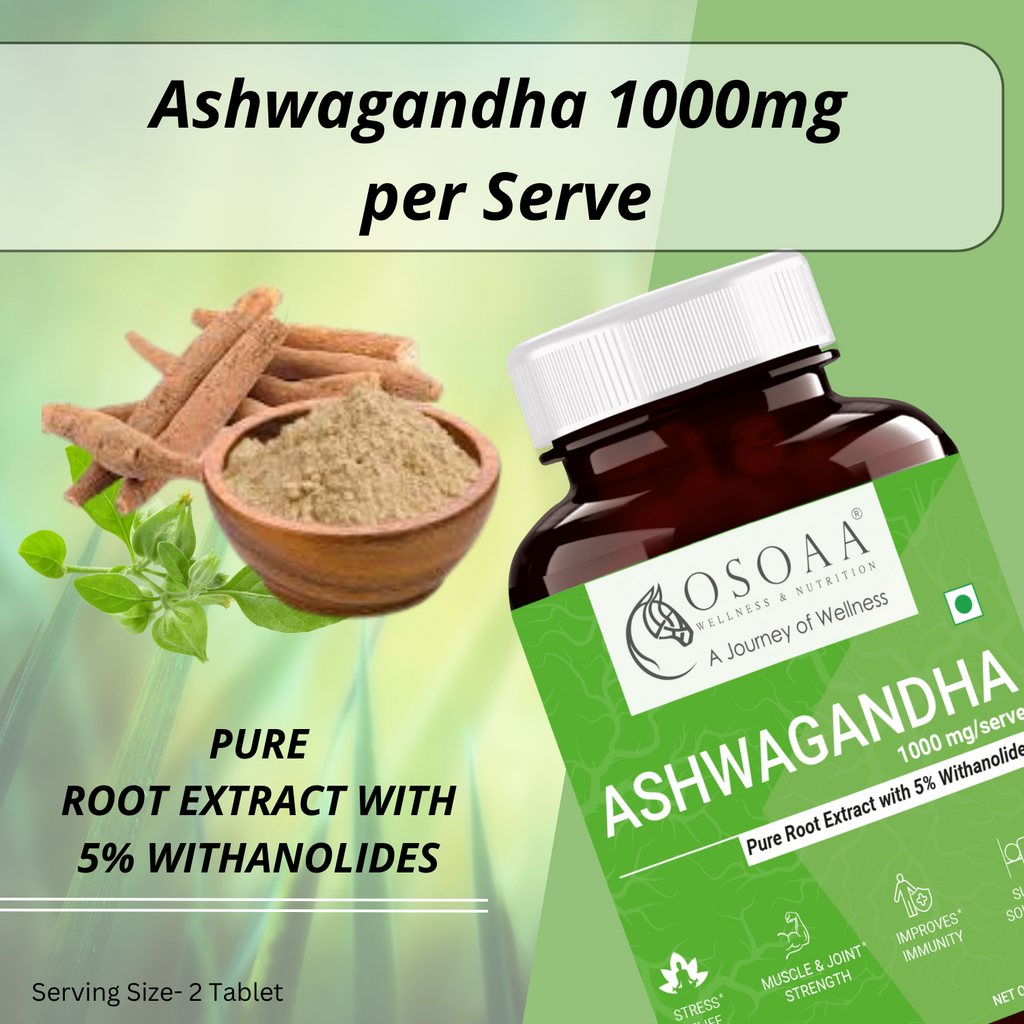 Osoaa Ayurvedic Ashwagandha 1000 mg - 60 Caps