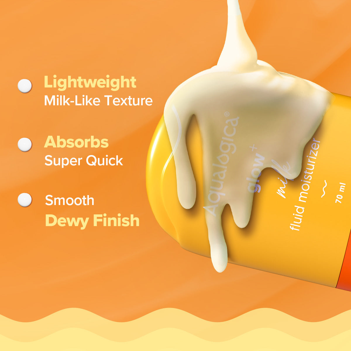 Aqualogica Glow+ Milk Fluid Moisturizer - 70 ml