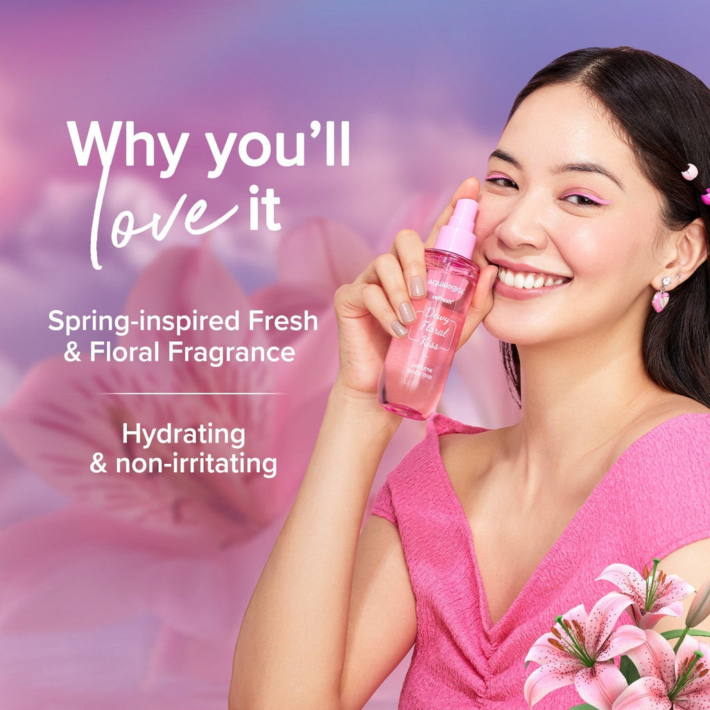 Aqualogica Refresh+ Dewy Floral Kiss Perfume Body Mist - 150 ml