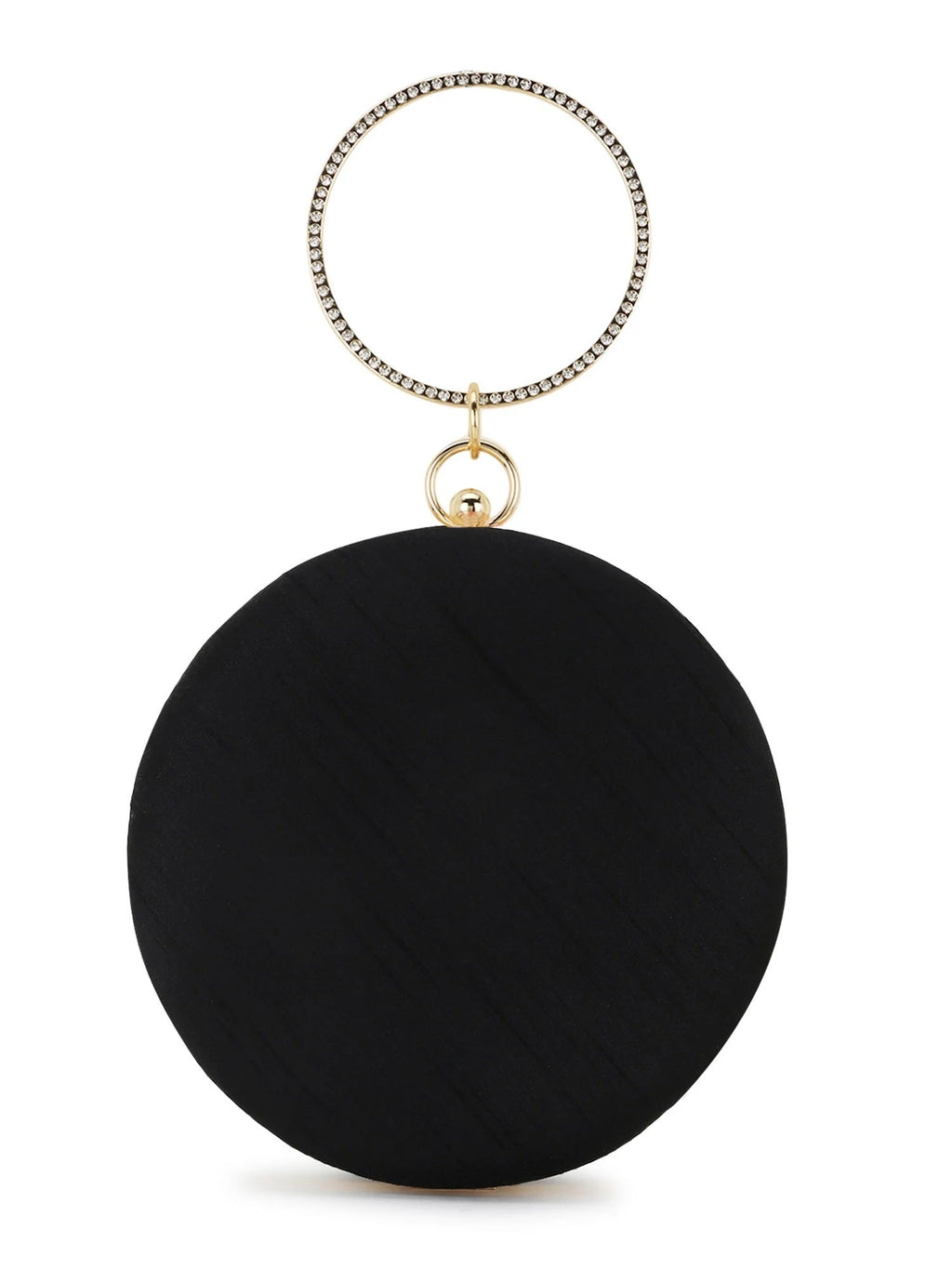 Gala Floral Emroidered Faux Silk Clutch