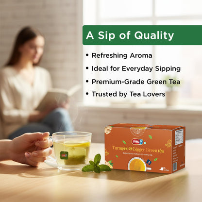 jivraj9 Tea Turmeric And Ginger  Green Tea