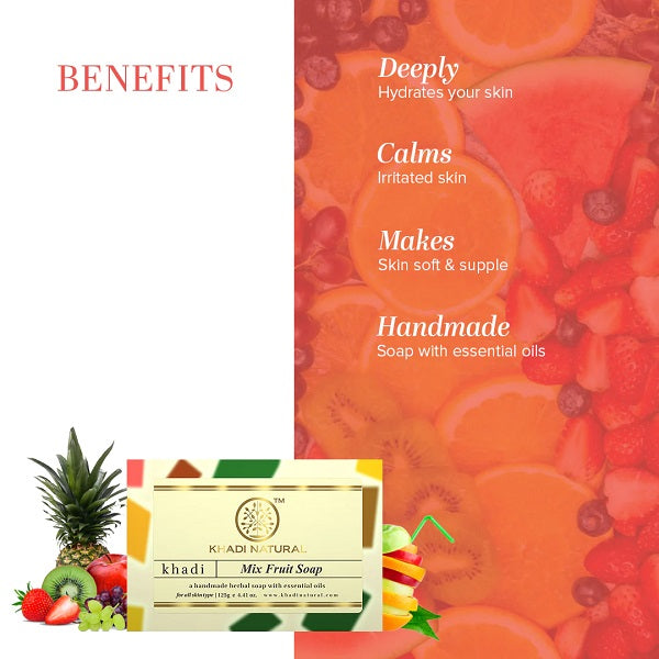 Khadi Natural Mix Fruit Soap - 125g