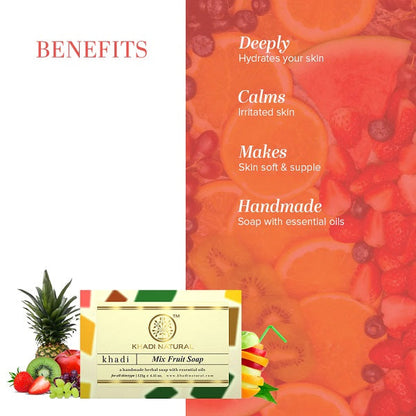 Khadi Natural Mix Fruit Soap - 125g