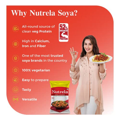 Nutrela Soya Chunks - 100 % vegetarian - 1 kg