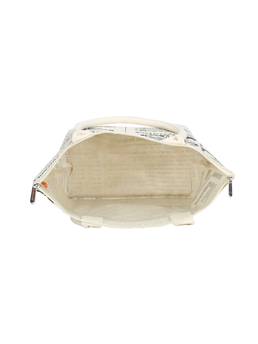 Jute Cottage Gloabal Print Zipper Bag