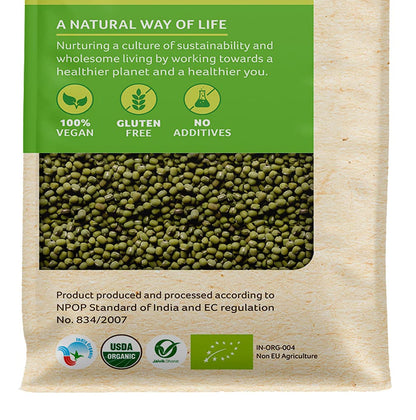 Organic Tattva Organic Moong Dal Whole - 1 kg