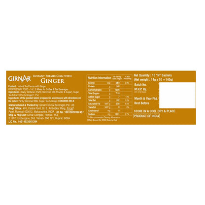Girnar Ginger Chai - 10 Sachets