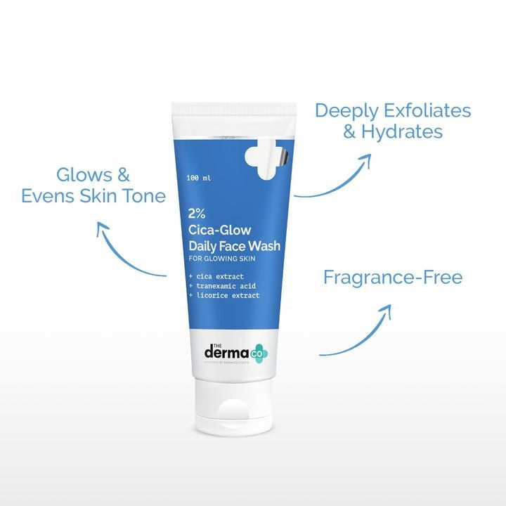2% Cica-Glow Daily Face Wash with Tranexamic Acid & Licorice Extract - 100ml