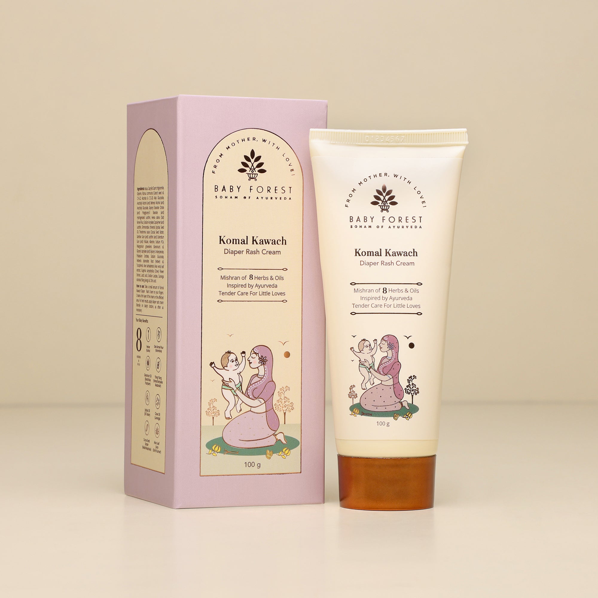 Baby Forest Komal Kawach Diaper Rash Cream - 100 gms