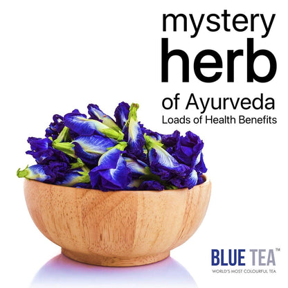 Blue Tea Butterfly Pea Cinnamon Herbal Tea Bags - 30 Teabags