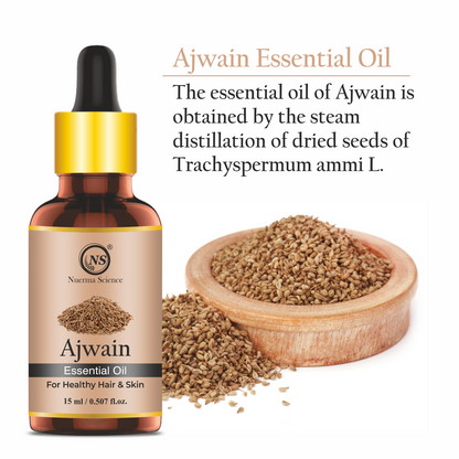Nuerma Science Pure Ajwain  Essential Oil For Skin Care & Hair Care