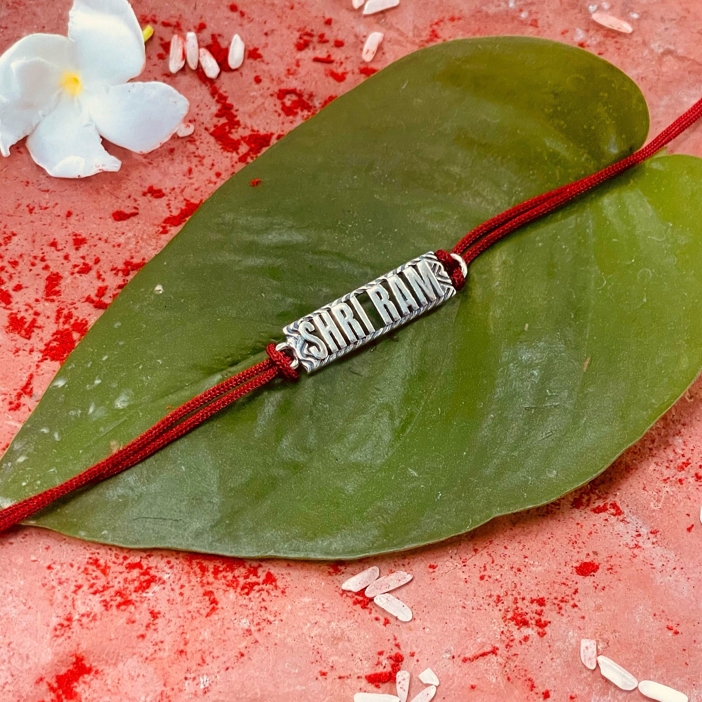 trueBrowns 925 Sterling Silver Shri Ram Thread Rakhi
