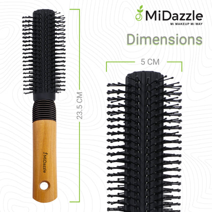 MiDazzle Hair Brush (Wooden) MIHB0037