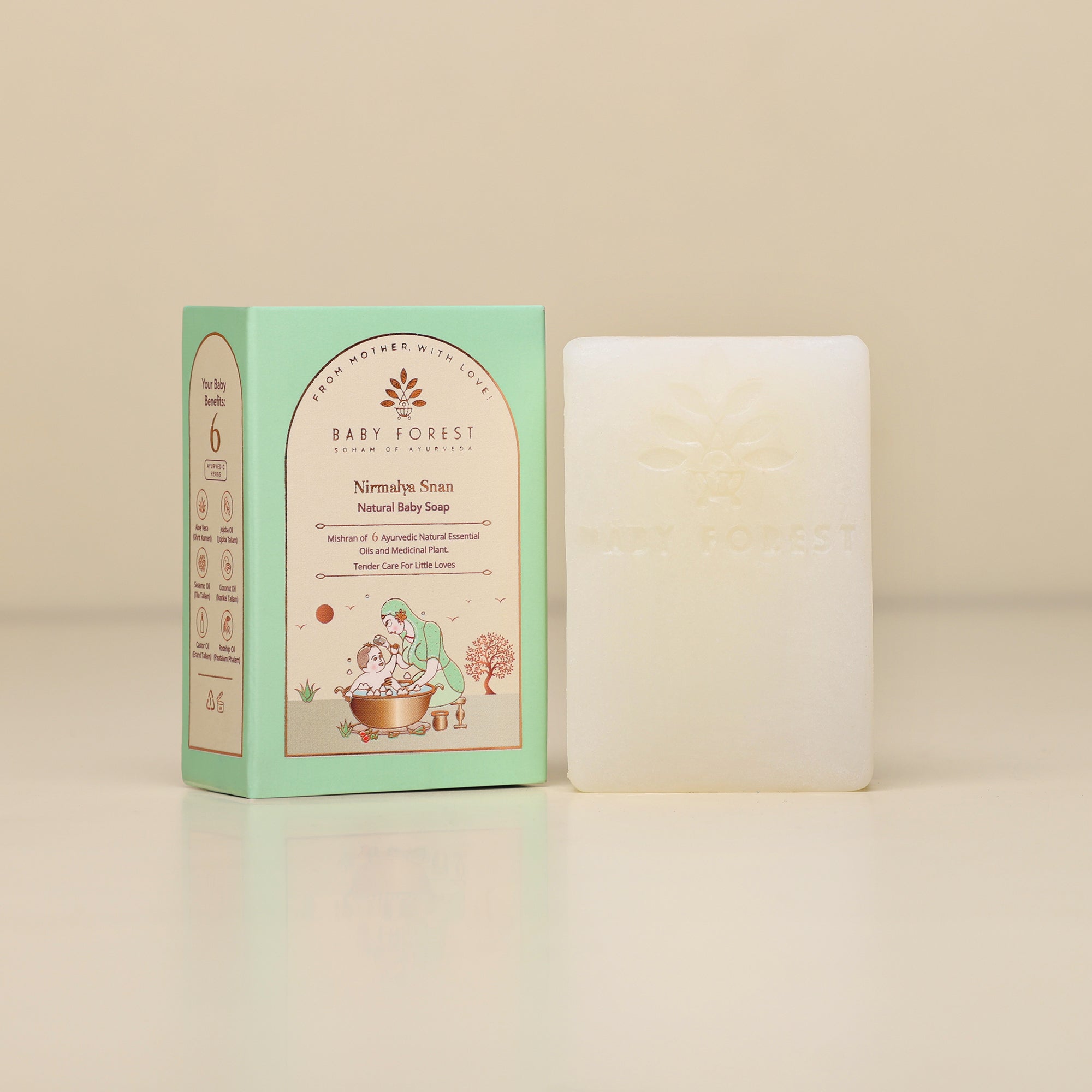 Baby Forest Nirmalya Snan Natural Baby Soap - Pack of 3