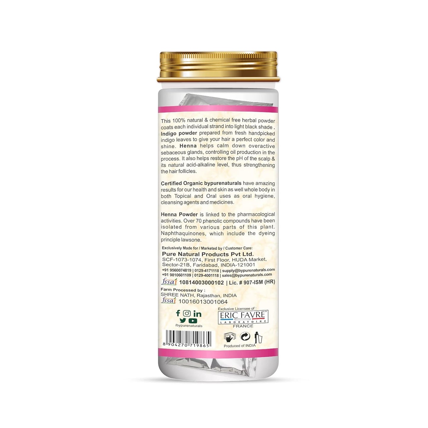 byPureNaturals Organic Hair Coloring Kit