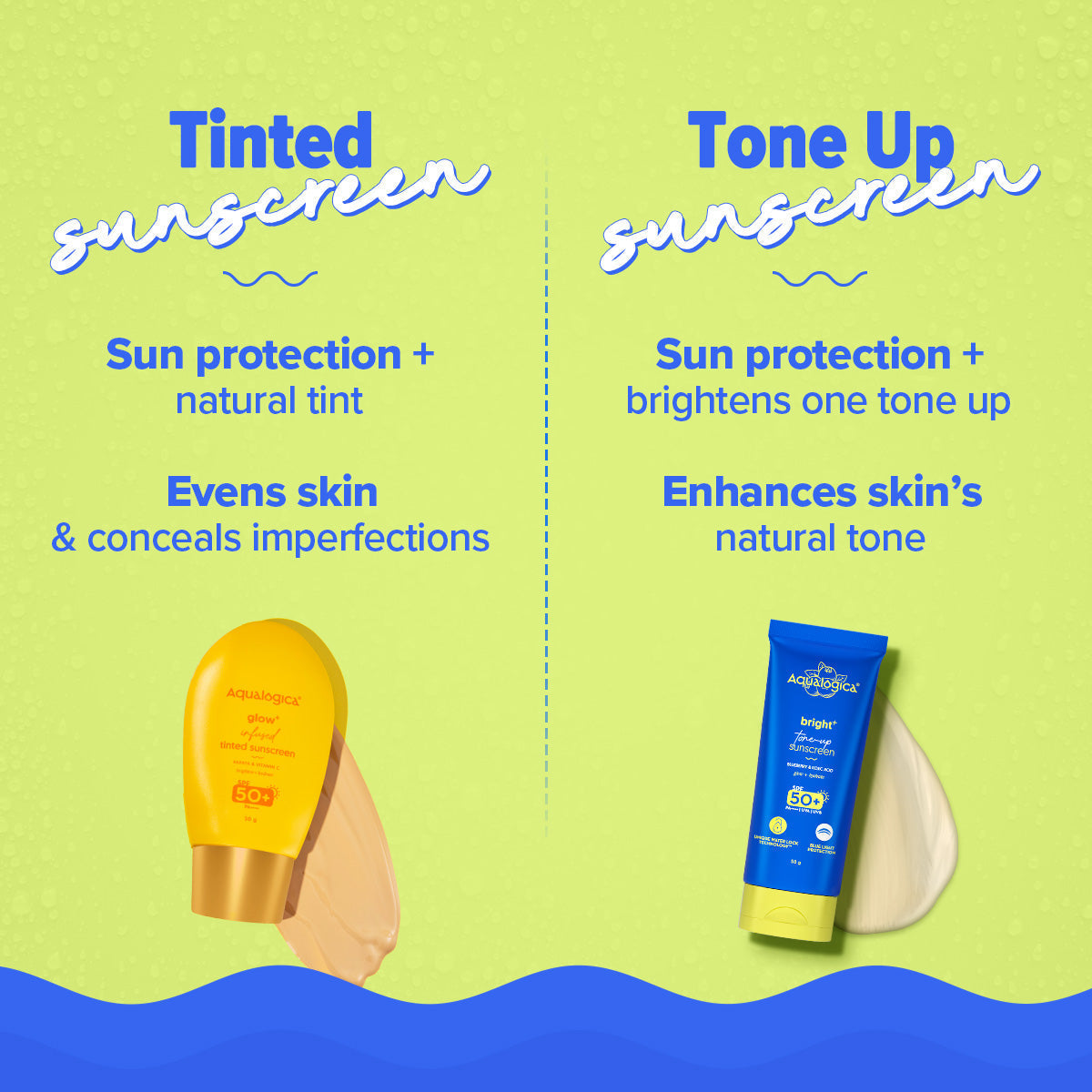 Aqualogica Bright+ Tone Up Sunscreen - 50 gms