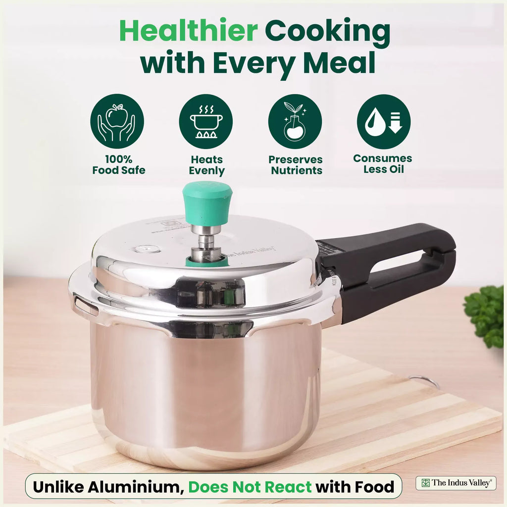 The Indus Valley Stainless Steel Pressure Cooker