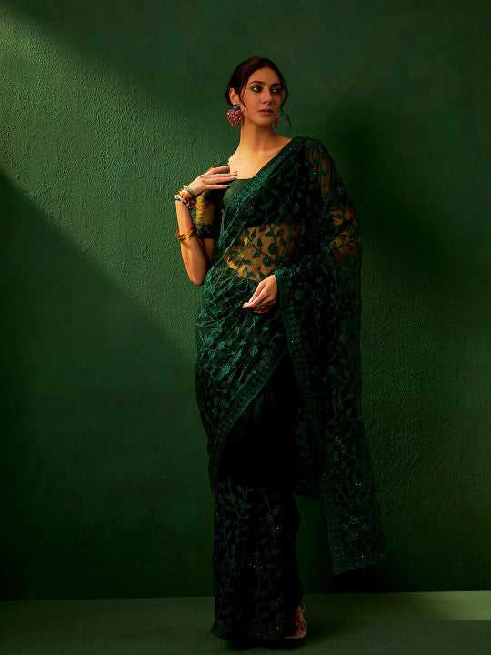 Sangria Embroidered Saree
