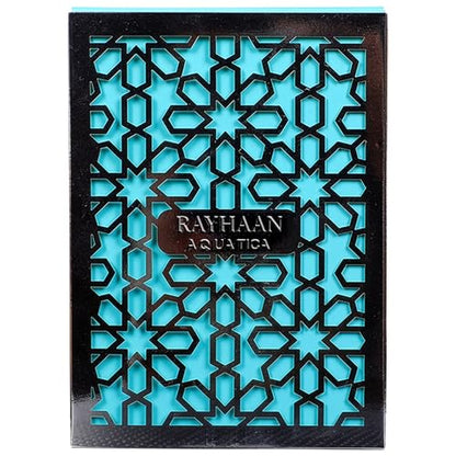 RAYHAAN Aquatica Eau de Parfum for Men, Fresh Marine Citrus Clean Fragrance, Long Lasting EDP Spray, Daily Wear Perfume for Summer & Office