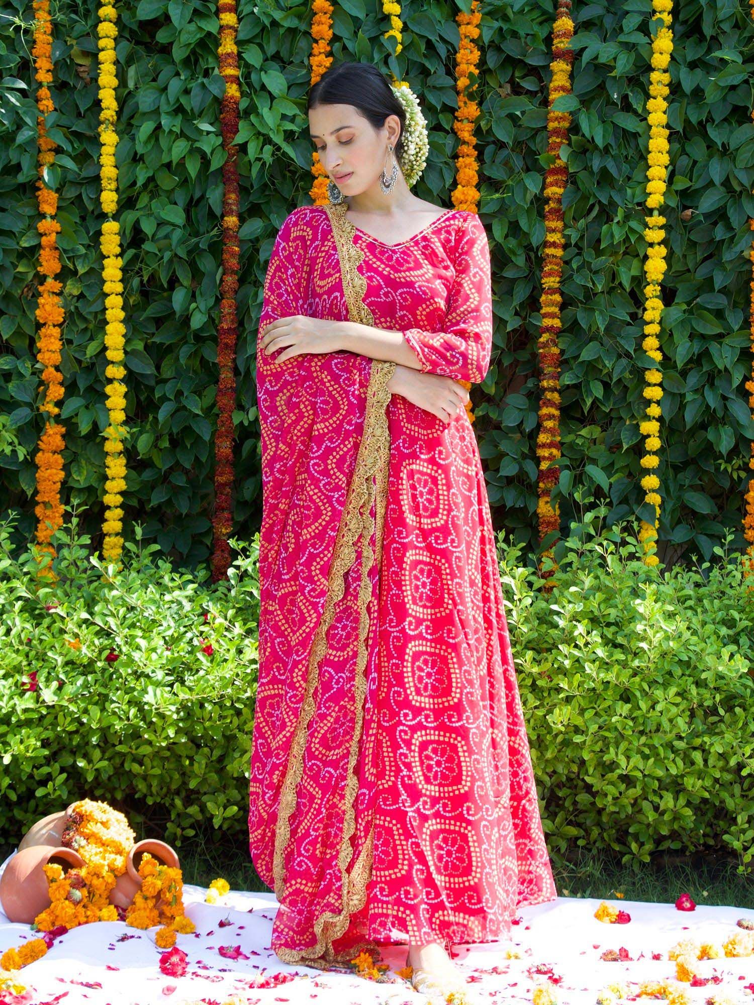 ONEWE INDIA Sheena Bandhani (Set of 3)