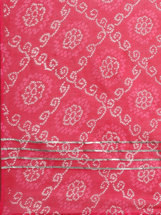 Anayna Women White Ethnic Motifs Printed Pure Cotton Kurta with Trousers & Dupatta