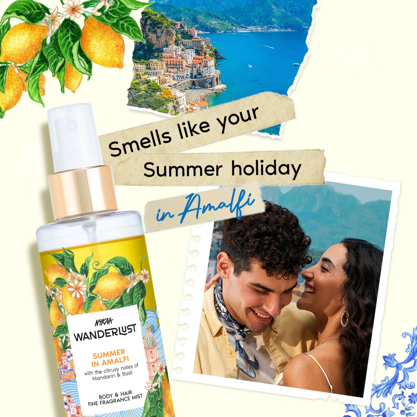Wanderlust Fragrance Mist For Her - Summer In Amalfi