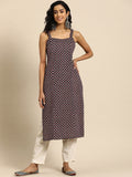 Anayna Women Printed Kantha Work Kurta