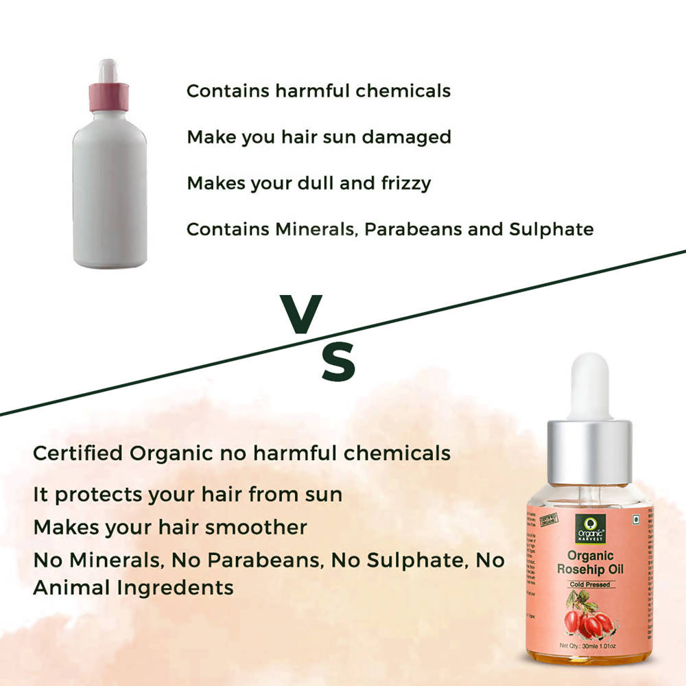 Organic Harvest Cold-Pressed Rosehip Seed Oil - 30 ml