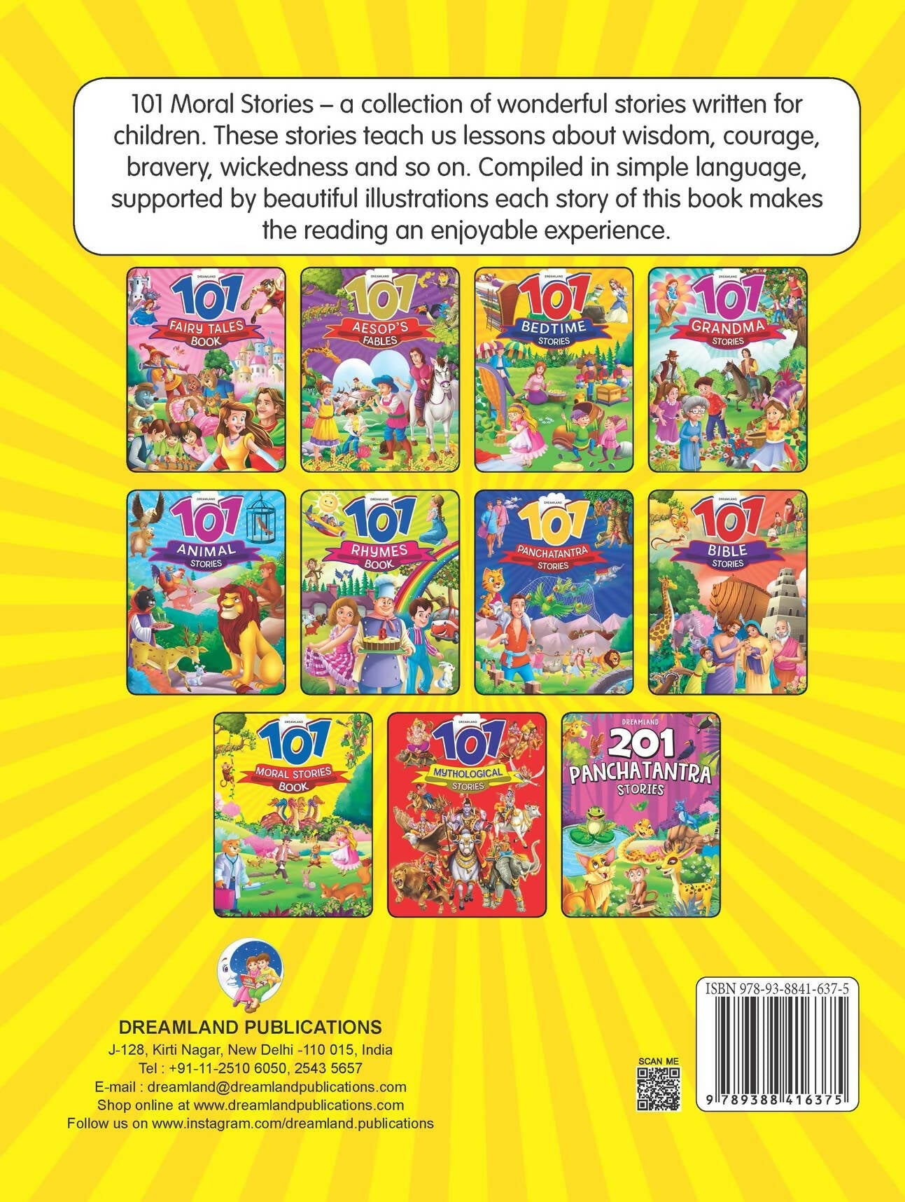 Dreamland 101 Moral Stories : Children Story book/ Traditional Stories/Early Learning Book