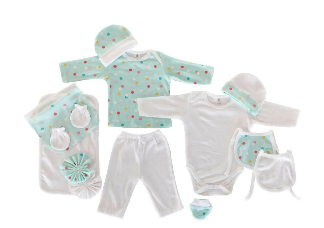 My Tiny Wear Full Sleeves New Born Baby Gift Set - Peach