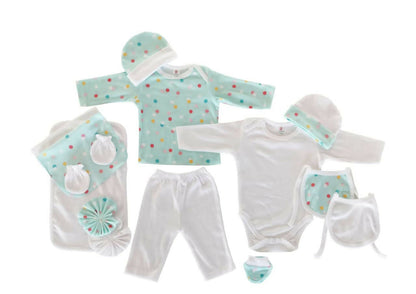 My Tiny Wear Full Sleeves New Born Baby Gift Set - Peach