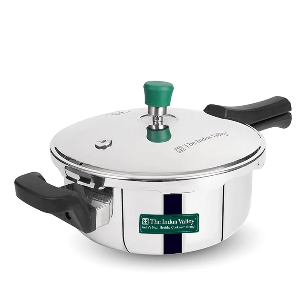 The Indus Valley Tri-Ply Stainless Steel Pressure Pan 3.5-5L