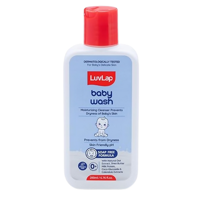 LuvLap Baby Wash with Milk Protein, Oatmeal, Shea Butter and Vitamin E