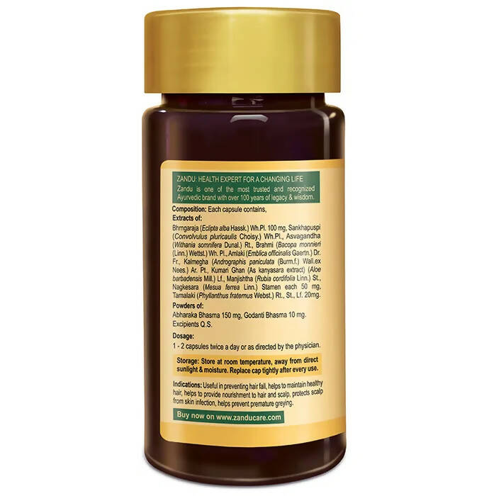 Zandu Hair Growth Vitalizer Capsules - 60 caps