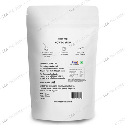 Tea Treasure Super Tulsi Green Tea - Loose Leaf