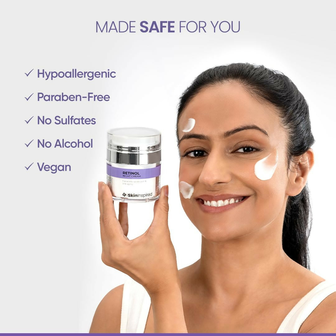 SkinInspired Retinol Night Cream For Wrinkles & Anti-Aging