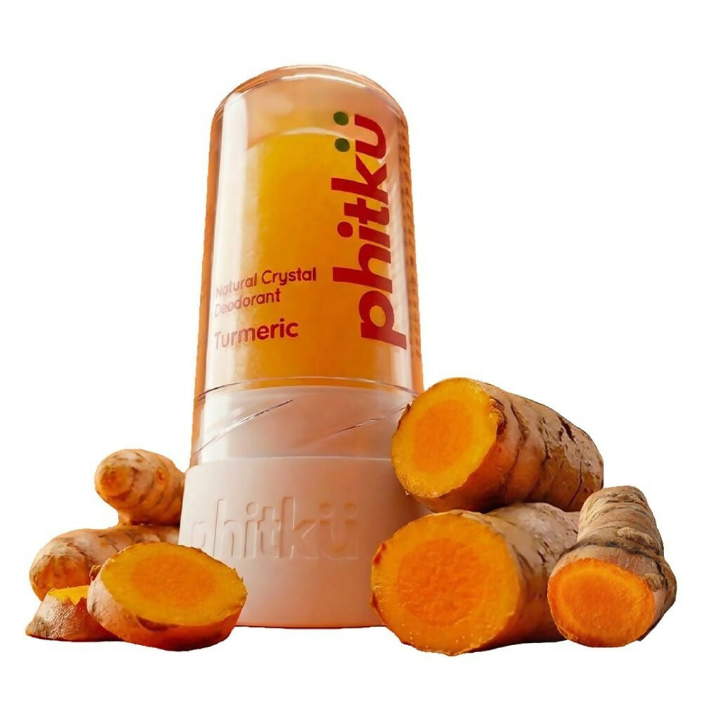 Phitku Crystal Roll On Deo with Turmeric