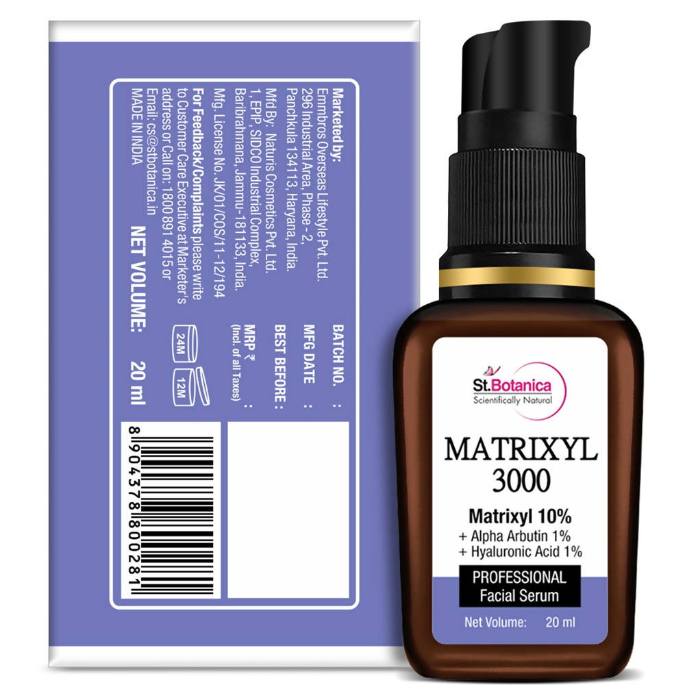 St.Botanica Matrixyl 3000 Professional Facial Serum - 20 ml