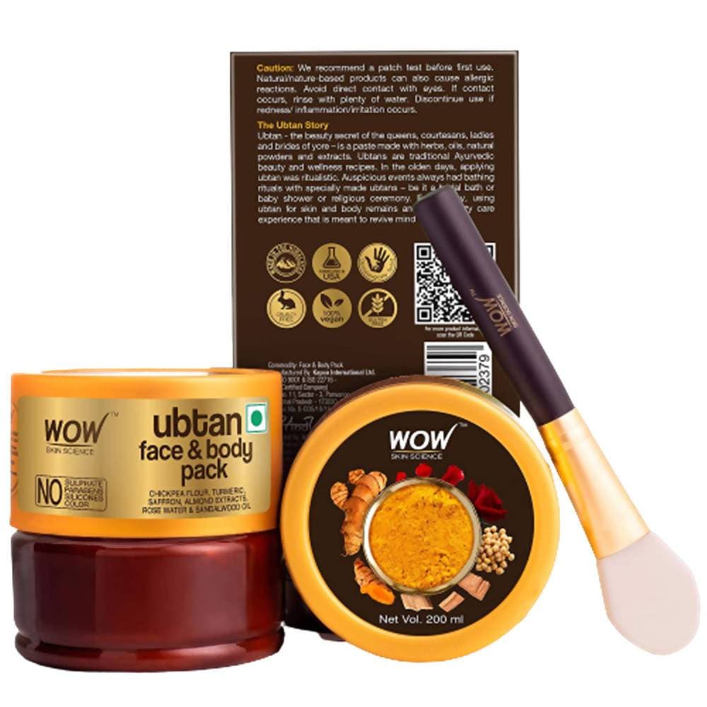 Wow Skin Science Ubtan Face & Body Pack - 200 ml
